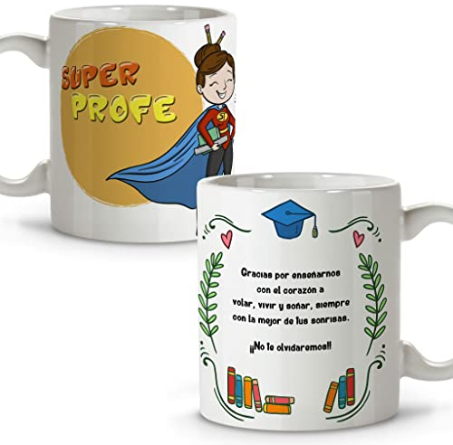 Tasse maîtresse - Cadeaux originaux pour enseignants - Tasse en céramique - Différents designs - Super professeur
