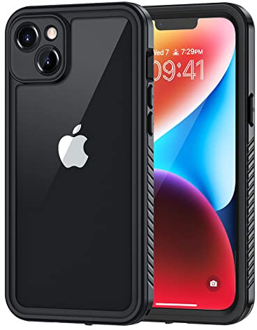 Lanhiem for iPhone 14 Plus Case, IP68 Waterproof Dustproof Shockproof 14 Plus Cases with Screen Protector, Full Body Sealed Protective Front and Back Cover for iPhone 14 Plus - 6.7 inch (Black)