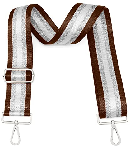 Taschengurt 5 cm Schultergurt für Taschen Mehrfarbiger Verstellbarer Breiter Schultergurt, Schulterriemen für Taschen für Damen und Herren 80-140cm Verstellbarer Ersatz-Taschengurt (Kaffee)
