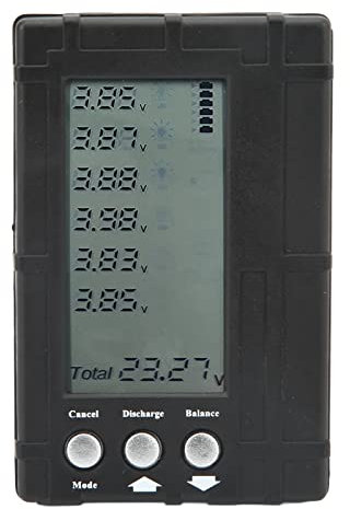 Eujgoov Controller Lipo Battery Checker, 3 in 1 Lipo Tester di Tensione e Capacità per Aeromodelli