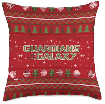 Marvel Guardians of The Galaxy: Holiday Special Sweater Throw Pillow, 18x18, Multicolore
