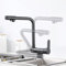 TAVCHA Grifo para Osmosis 3 Vias 3 en 1 Grifos Abatibles Cocina Griferia Cocina para Agua Potable Grifo de Cocina 3 Vías para Osmosis Monomando Negro