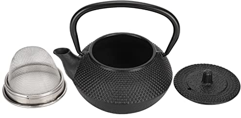 OKJHFD Authentische Gusseisen-Teekanne Im Japanischen Stil – 0,3 L Fassungsvermögen Mit Sieb, Perfekt Für Den Heimgebrauch Und Die Zubereitung von Traditionellem Tee