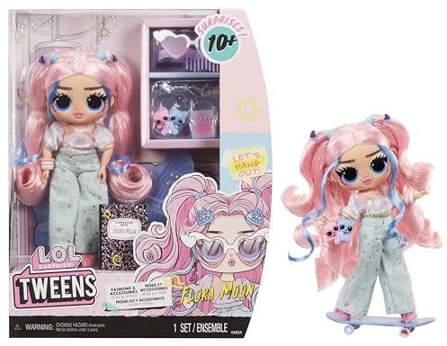 L.O.L. Surprise! Tweens - Modepuppe Flora Moon - mit über 10 Überraschungen und Fabelhaften Accessoires - Toll für Kinder ab 4 Jahren