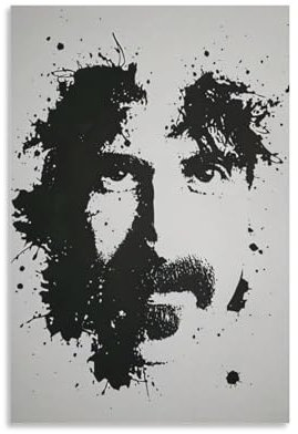 SECOLI Frank Zappa Art Leinwand-Poster, dekoratives Gemälde, Wandkunst, Bild, Druck, moderne Dekoration, 30 x 45 cm