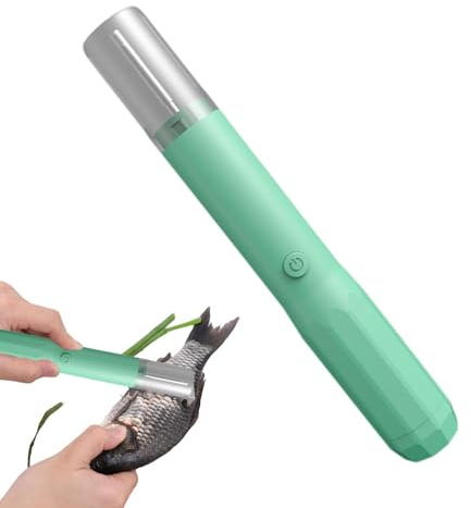 Removedor eléctrico de escamas de pescado, herramienta para eliminar escamas de peces, removedor automático de escamas de peces, portátil, eléctrico, compacto, de limpieza rápida, inalámbrico,