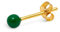 Ohrring LULU COPENHAGEN GOLD PLATED 925 LULU1164 FARBE BALL GRÜN, Taglia unica, Gelbgold, Kein Edelstein