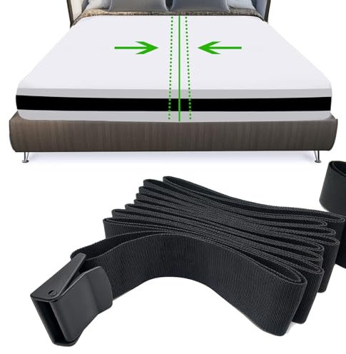 wenrescry - Supporto per Materasso, Collega Due Materassi a una Generosa Superficie di Sonno con Lenzuola e Coprimaterassi Elasticizzati, Ideale per Fissare Lenzuola, Coprimaterassi, Letto e Divano