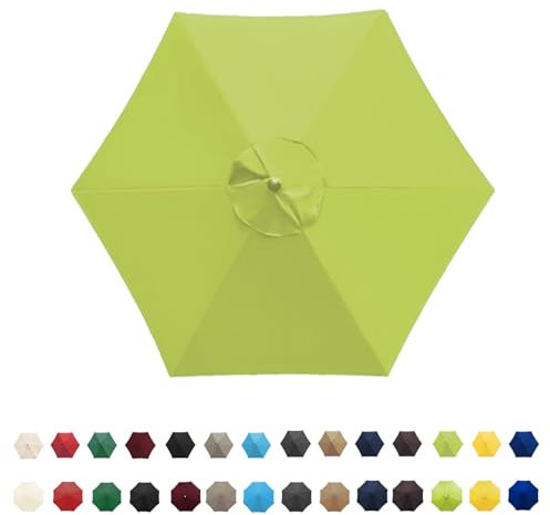 Toile De Rechange Pour Parasol Deporté 6 Baleines/8 Baleines De Jardin 2.7 M/3.0M, Toile De Parasol Ronde Toile De Remplacement,Toile De Remplacement Parasol Remplacement For Parapluie D'extérieur ( C