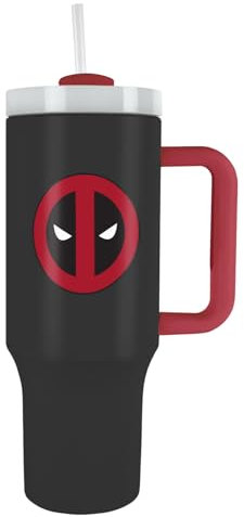 PYRAMID Deadpool-Flasche Mit Strohhalm 1180 Ml