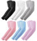 Mangas de brazo de protección solar UV para hombres y mujeres, mangas de compresión para el sol de enfriamiento - Deportes - Entrenamientos - Cubierta de tatuaje, Negro, gris, blanco, rosa, azul y