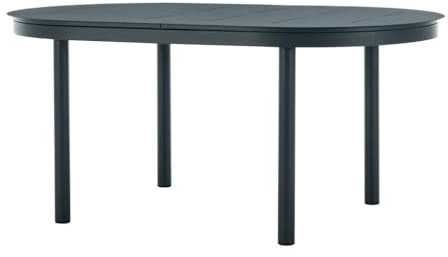 Vente-unique - Table à Manger de Jardin Extensible en Aluminium L.170/240 cm - Anthracite - LOTTYS de MYLIA