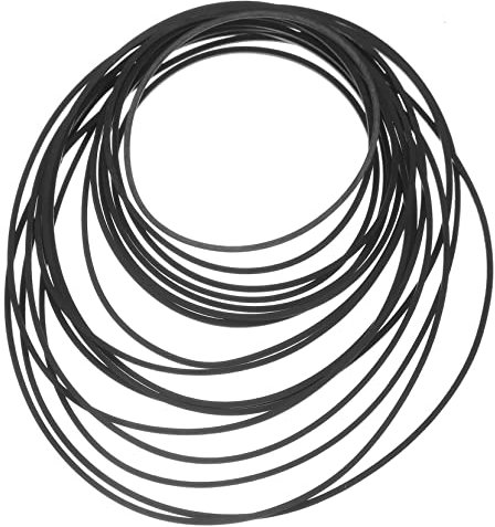 TINEASUR 50stücke Antriebsriemen Für Kassettenrecorder Kassettendeck-Riemen Kassettenantriebsriemen Gummibänder Für Recorder Kassettenrundriemenantrieb Ersatz-Riemen Für Kassettenplayer Und