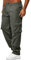 Pantalon De Travail Homme Cargo,Jogging De Travail Pantalon Chino Homme Taille Elastique Cargo Homme Classique Pantalons Multi Poches pour Casual Activités en Plein Air