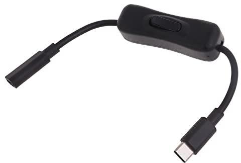 Kaaruisi Câble d'interrupteurs d'alimentation pour 4 – Câble d'extension USB C mâle vers femelle de type C avec interrupteurs marche/arrêt