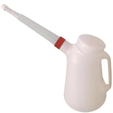 Ronyme Bidon d' avec Bec verseur, bidon d' Universel Portable avec Bouchon 5 L pour Camion, Automobile, Voiture, véhicule, Garage, Rouge