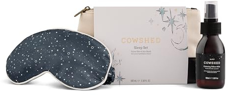 Cowshed Sleep Discovery Gift Set | Pillow Spray & Soft Fabric Eye Mask Duo | Pillow Mist with Melissa and Lemon Myrtle Essential Oils | Luxury Relaxing Sleep Duo (100ml)