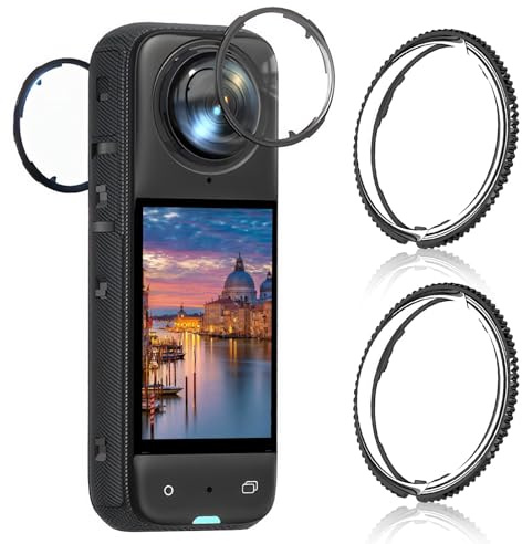 Insta 360 X5 Premium Lens Guards Lens Protector Optical PC Lens material | Cover for 360 X5 Accessorie light transmission rate of up to 98% Scratch Resistant Anti-Fingerprint Bubble Free