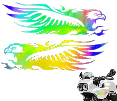 Générique Decalcomania per moto | Motivo per veicoli - Stile Retrò riflettente impermeabile adesivo adesivo per veicoli Moto Scooter MTB Camion Decorazione