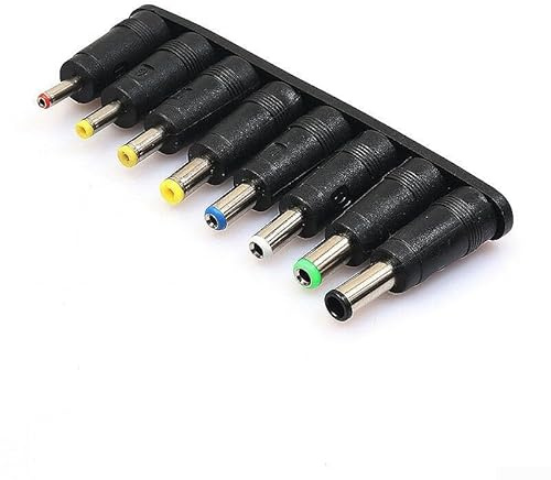 Desiumite 8-Piece AC DC Power Charger Adapter Tips Connector Kit for PC Notebook Laptop Interchangeable Power Adapters 6.0x4.0mm to 3.5x1.35mm