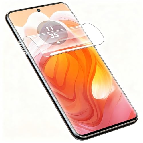 YiiLoxo Protector de Pantalla para Motorola Edge 50 Pro / 50 Ultra, Película de Hidrogel Flexible[Sin Vidrio Templado][Alta Sensibilidad][HD Transparente]