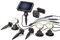 Solarspot Trio Professional warmweiß 3500K mit drei Spots, 15lm Lichtstrom je Strahler, hochwertiges und witterungsbeständiges Echtglas-Solarmodul esotec 102540