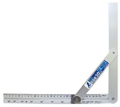 SHINWA Schieberegler, verstellbarer Präzisionsschräg, 30 cm, 45 cm, 30 cm, Winkel in Grad, 62660 Japan