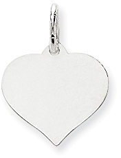 Diamond2deal Herzanhänger 14 Karat Weißgold