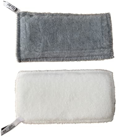 Ha-Ra Blue Reinigungstuch I Putztuch zum Reinigen & Polieren I Reinigungstuch Küche aus Polyester I handgefertigeter Putzlappen grau & weiß I Reinigungs-Lappen für Blue Reinigungspaste