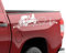 Kit x2 Pegatinas Vinilo Adhesivo 4x4 Offroad Todoterreno, Latido Corazon, Coche, Pared, Cristal, SUV (Blanco, 30cm x 9cm)