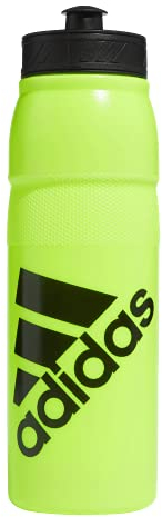 adidas Stadium 750 ML (26oz) Plastic Water Bottle,Signal Green/Black,ONE Size