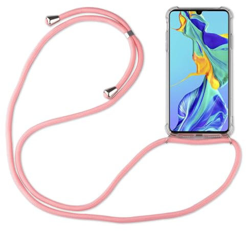 betterfon Hülle Kompatibel mit Huawei Mate 20 | Handykette Smartphone Halskette Hülle mit Band | Handyhülle mit Kordel zum Umhängen Kompatibel für Mate 20 | Rosa