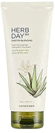 The Face Shop HERB Day 365 Nettoyant Moussant Hydratant Doux Cleansing Foam Aloe 170ml
