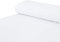 Baumwoll - Sweat Stoff kuschelweich Alpenfleece einfarbig weiß - Meterware ab 25 cm x 150 cm - Stoff zum Nähen