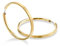 Boccia Schmuck Titanium Creolen Ohrschmuck 0508-09 Titan vergoldet