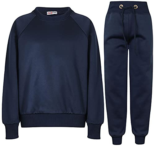 A2Z 4 Kids Bambini Ragazze Ragazzi Unisex Raglan Maniche Tuta Saltatore Sweatshirts & Bottom Jogging Abito Joggers Nuova Etá 5 6 7 8 9 10 11 12 13 Anni