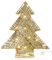 COM-FOUR® LED Deko Baum Weihnachten - Weihnachtsdekoration Tannenbaum mit LED und Timer - Aufsteller Weihnachtsbaum mit warm-weißem Licht (01 Stück - Baum - 40cm - Timer)