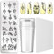 Halloween Nail Art Stamping Plates Set with Silicone Manicure Stamper and Scraper Stainless Steel Nail Art Image Templates Set X06