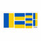 FOTOFOL Ukraine Aufkleber Set - Fahne Flagge Karte Blumen Friedenstaube Ukraine, für Auto, Fahrzeuge, Roller, Moped, Motorrad-Helm, Fahrrad, Laptop, Smartphone (Fahne)