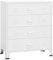 vidaXL Industrial Schubladenkommode Kommode Sideboard Schrank Anrichte Schubladenschrank Metallschrank Beistellschrank Weiß 78x40x93cm Metall