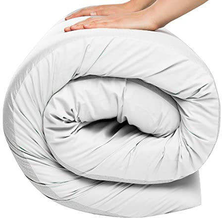 MICAMAMELLAMA Multifunktionale Matratze aus Schaumstoff | 60 x 180 x 8 cm | hochdichte Teppiche mit Bezug | ideal für Camping und Mobile | mittelfest
