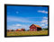 artboxONE Poster mit schwarzem Rahmen 18x13 cm Natur Wiese, Holzhäuser, Himmel - Bild sladö gebäude hasselö