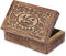 Ajuny Handgeschnitzte Dekorative Schmuckschatulle aus Holz von Design Auge der Wahrheit Mehrzweck Andenken Aufbewahrung Reise Organizer Schatztruhe Schmuckhalter Ideal für Geschenke, 8x5 Zoll