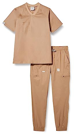 InWhite Herren Medizinischer Overall 50299, Beige, XXL-3XL Große Größen EU