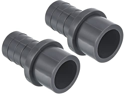 PATIKIL UPVC Riduttore Tubo Raccordo Diametro Esterno di 32mm Spinato da 25mm, Dritto Giunto Adattatore Connettore, Grigio