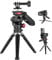NEEWER Mini Trípode para Móvil Y Cámara con Asa/Soporte de Teléfono/Adaptador de Cámara, 360° Panorámica e Inclinación Mango Agarre Compatible con Gopro dji Osmo Pocket 3 Insta360 iPhone DSLRs, TS003