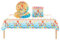 Kids Happy Birthday Party Table Cloth, Paper Plates and Napkins Tableware Set for Girls and Boys, 37Pc 4th Birthday Party Table Decorations Paper Dinnerware