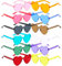 XINCHEN 12 Stück Magische Farben Party Herz Brille, Herz Brille,Lustige Partybrillen,Herz Sonnenbrille，für Fasching Foto Requisiten Geburtstagsfeier.