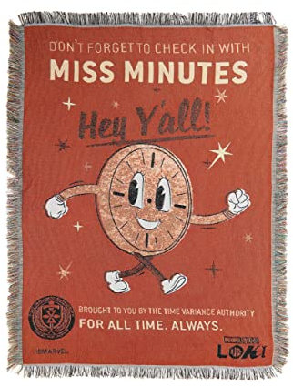 Miss Minutes Loki Tapestry Blanket Standard
