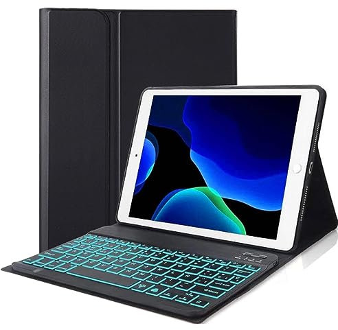 CHAINORA Tastiera Bluetooth Custodia per iPad Air 11 inch 2024 (M2),iPad Air 5th/4th Gen and iPad Pro 11 inch (4th/3rd/2nd/1st Gen),Bluetooth, Rimovibile,Layout Italiano Tastiera (Black)